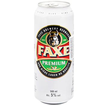 Faxe Premium Light Beer 5% 0.5l - buy, prices for MegaMarket - photo 1