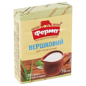 Сир плавлений Ферма Вершковий 40% 70г - купити, ціни на Восторг - фото 2