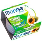 Корм вологий Monge Fruits з тунцем та папайєю для котів 80г