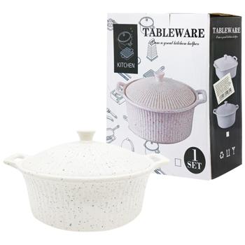 Heat-Resistant Round Pot 20cm 65636-10