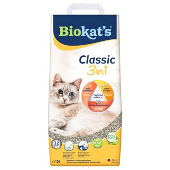 Наповнювач гігієнічний Biokat's Classic 3in1 для котів бентонітовий 10кг - купити, ціни на MasterZoo - фото 1