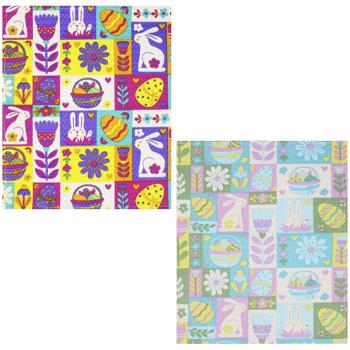 Полотенце Пасха вафельное 30х50см в ассортименте - купить, цены на Auchan - фото 1