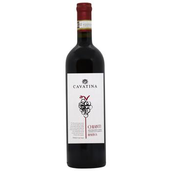 Вино Cavatina Chianti Riserva красное сухое 13% 0,75л - купить, цены на WINETIME - фото 1