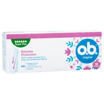 O.B.® Original Super Plus Tampons 16pcs - buy, prices for COSMOS - photo 2