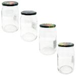 Florina Glass Jar with Steel Lid 0.9l