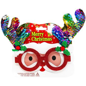 Прикраса д/свята Carnival Окуляри Новорічні МА24-45 - купити, ціни на МегаМаркет - фото 2