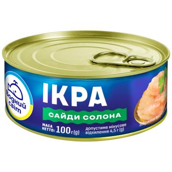 Ікра сайди Водний Світ пробійна 100г - купити, ціни на Епіцентр FOOD - фото 1
