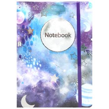 Buromax Abstract Blue Notebook A5 96 sheets - buy, prices for ULTRAMARKET - photo 1