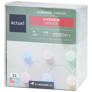 Acruel Multicolor Garland with Batteries 10 LED 1.65m - buy, prices for - photo 1