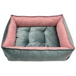 Лежак Pet Fun Velour 60x50x18см рожевий