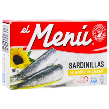 Сардини El Menu середземноморські в соняшниковій олії 90г - купити, ціни на WINETIME - фото 3