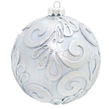 Silver-Blue Openwork Ball 100mm - buy, prices for MegaMarket - photo 1