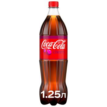 Coca-Cola Cherry Carbonated Drink 1.25l - buy, prices for Chudo Market - photo 1