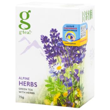 Чай зеленый G`tea! Alpine Herbs 75г - купить, цены на Восторг - фото 1