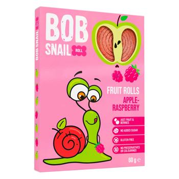 Цукерки Bob Snail натуральні яблучно-малинові 60г