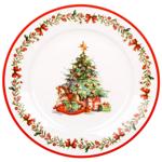 Тарілка порцелянова Різдвяна ялинка 26.5см 498-323 BONADI 1 шт