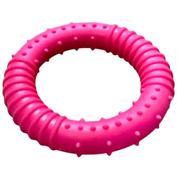Игрушка для собак Pet Fun Кольцо 8см розовый - купить, цены на MasterZoo - фото 1