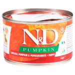 Корм влажный Farmina N&D Pumpkin с курицей, тыквой и гранатом для щенков малых пород 140г