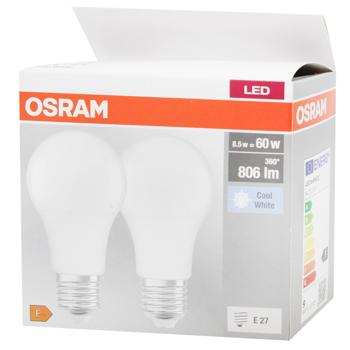 Osram LED Bulb 8,5W E27 4000K 2pcs