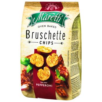 Maretti Salami Pepperoni Flavour Bruschette Chips 70g - buy, prices for METRO - photo 1