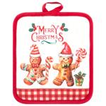 Прихватка Ardesto Christmas Gingerbread червоний 18х20см