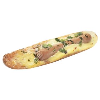 Сендвіч з сосискою під сирним соусом 180г - купити, ціни на Таврія В - фото 2