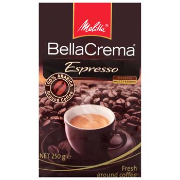 Кофе Melitta Bella Crema Espresso молотый жареный 250г - купить, цены на Эпицентр FOOD - фото 1