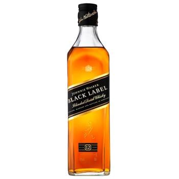 Віскі Johnnie Walker Black Label 12 років 40% 0,5л - купити, ціни на Auchan - фото 1