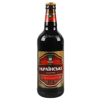 Пиво Микулин Украинское тёмное 4,3% 0,5l - купить, цены на NOVUS - фото 2