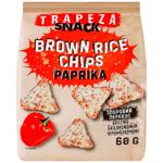 Trapeza Rice Chips with Paprika Flavor 60g