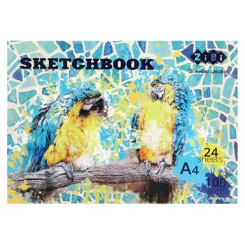 ZiBi Art Line Glued White Block Sketchbook 100g/m2 A4 24 Sheets - buy, prices for NOVUS - photo 2