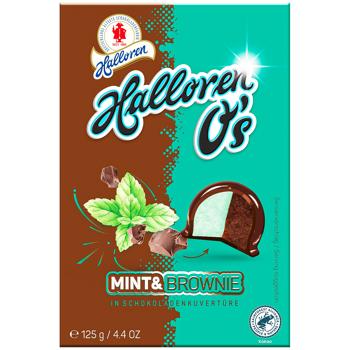 Цукерки Halloren O's М'ята-Брауні в шоколадній глазурі 125г - купити, ціни на Auchan - фото 2