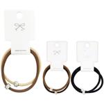 Hair Elastic Band with Decor 2pcs 3151-9