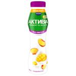 Біфідойогурт Активіа Персик-манго безлактозний 0,8% 260г