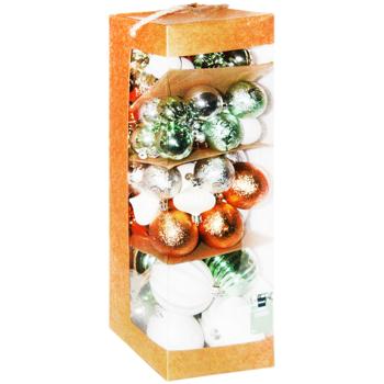 Actuel Set of Christmas Tree Balls 4-8cm 80pcs - buy, prices for Auchan - photo 2
