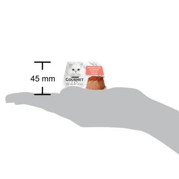 Корм вологий Gourmet Revelations Мус з лососем та підливкою для дорослих котів 57г х 2шт - купити, ціни на КОСМОС - фото 4