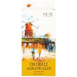 Muse Watercolor Colored Pencils with Brush and Sharpener 24pcs