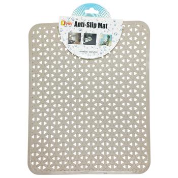 Килимок для раковини бежевий пвх 26,5*31,5см 35176-1 - купити, ціни на Таврія В - фото 1