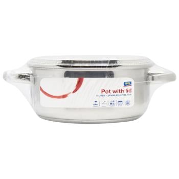 Aro Low Pan with Lid 24cm 5l - buy, prices for METRO - photo 1