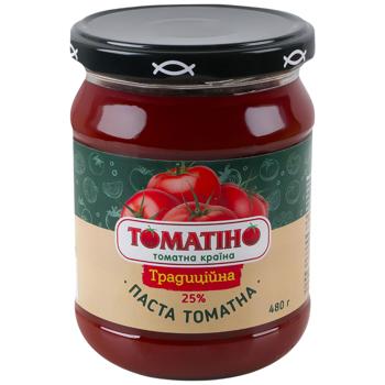 Паста томатна ТОМАТІНО Традиційна 25% 480 г - купити, ціни на Епіцентр FOOD - фото 1