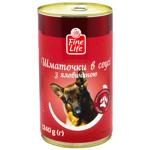 Dog food Fine life canned 1240g Ukraine