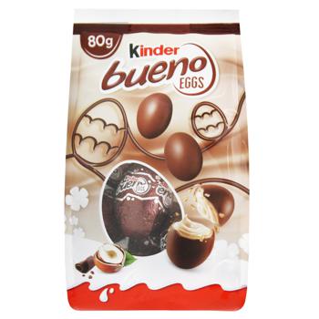 Цукерки Kinder Bueno Eggs молочний шоколад з какао та фундуком 84г - купити, ціни на - фото 3