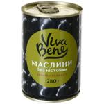 Vegetables black olives Viva bene 280g can Spain