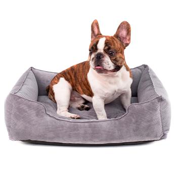 Harley and Cho Dreamer Gray Velvet S Pet Bed 60x45cm - buy, prices for MasterZoo - photo 4