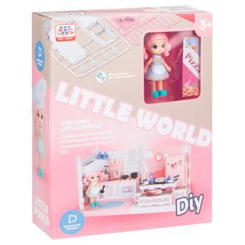 Little World WS8971-D Kitchen Room Doll Set