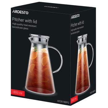 Кувшин Ardesto боросиликатное стекло 1800мл - купить, цены на За Раз - фото 2