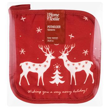 Ardesto Happy Holidays Red Potholder 20*20cm - buy, prices for Za Raz - photo 1