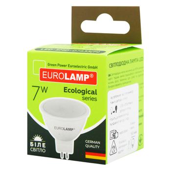 Лампа Eurolamp LED ECO серия P SMD MR16 7W GU5.3 4000K - купить, цены на ULTRAMARKET - фото 1