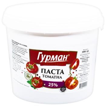 Gurman Tomato Paste with Salt 25% 5kg - buy, prices for METRO - photo 1