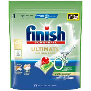Finish Power 0% Dishwasher Tablets 45pcs - buy, prices for COSMOS - photo 1
